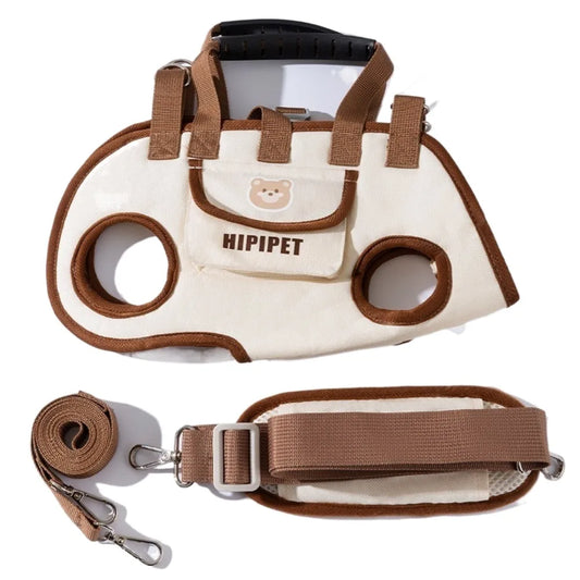 Multifunctional Double Shoulder Dog Carrier Backpack Adjustable Washable Pet Strap Artifact Breathable Dog Outing Bag For Pet