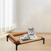 Elevated Pet Bed Breathable Mesh Cooling Pet Puppy Sofa Bed Waterproof Dog Cot Outdoor Dog & Cat Sleep Camping Bed with Pillow
