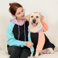 Matching Dog and Owner Hoodies – Soft & Warm Pet Sweatshirt for All Breeds, Cozy Winter Dog Hoodie in Black