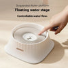 New Slow Feeder Dog Bowl - Floating Non-Spill Water Bowl Anti-Messy Eating Dish for Small Medium Dogs Anti-Wet Chin