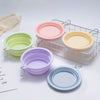 Pet Portable Foldable Bowl for Outdoor, Hanging Pet Drinking Water Feeding Silicone Bowl, Can be Used for Cats and Dogs