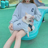 The New  Pet Clothes  Dog Costume Embroidery Crew Neck Parent-child Wear Spring and Autumn Pure Cotton Three Colors Seven Sizes