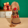 Christmas Pet Sweater for Dogs Cats Gingerbread Man Snowflake Knitted Xmas Jumper, Antler Hoodie with Belt, Warm Festive Costume