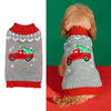 Christmas Pet Sweater for Dogs Cats Gingerbread Man Snowflake Knitted Xmas Jumper, Antler Hoodie with Belt, Warm Festive Costume