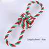 Christmas Dog Toy Pet Cotton Rope Knot Interactive Dog Toys Ball for Puppy Chihuahua Large Dogs Toothbrush Chew Dog Accessories