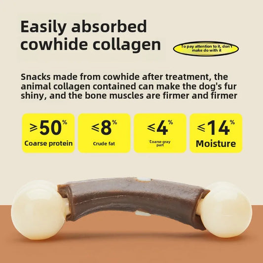 Yite Pet Eating and Playing Series Nylon Snacks Reward Teeth Grinding Bone Solitary Bite Resistant Stick Pet Toy