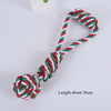 Christmas Dog Toy Pet Cotton Rope Knot Interactive Dog Toys Ball for Puppy Chihuahua Large Dogs Toothbrush Chew Dog Accessories