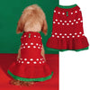 Christmas Pet Sweater for Dogs Cats Gingerbread Man Snowflake Knitted Xmas Jumper, Antler Hoodie with Belt, Warm Festive Costume