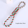 Christmas Dog Toy Pet Cotton Rope Knot Interactive Dog Toys Ball for Puppy Chihuahua Large Dogs Toothbrush Chew Dog Accessories
