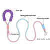 Pro Training Dog Leash 2M Heavy Duty Nylon Ombre Lead with Poop Bag Clip Bubble Foam Handle Reflective Stitching for Large Dogs
